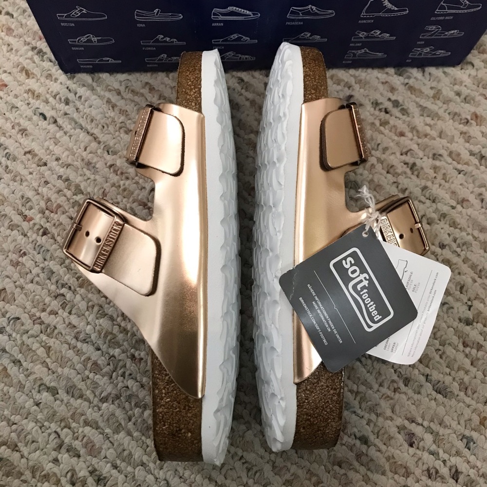 🆕 Birkenstock x Anthropologie arizona metallic - Picture 10 of 11